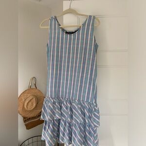 Adorable Vintage Plaid + Ruffled Dress!